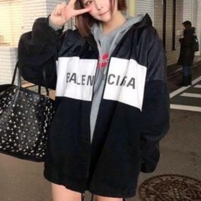 お待たせ! Balenciaga BALENCIAGAナイロン×デニムトラックジャケット