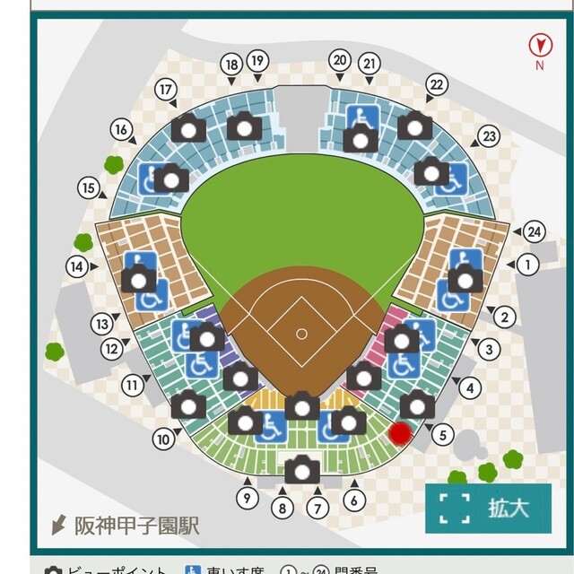 4月25日  阪神vs巨人 グリーンシート通路側２枚 チケットのスポーツ(野球)の商品写真