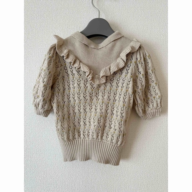 SOOR PLOOM(ソーアプルーム)のsoor ploom  Nancy Knit Top - milk 2y キッズ/ベビー/マタニティのキッズ服女の子用(90cm~)(ニット)の商品写真