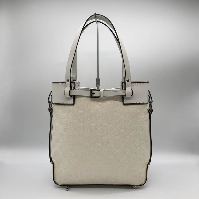 美品 GUCCI グッチ 107737 GGキャンバス トートバッグ ハンドバッグ