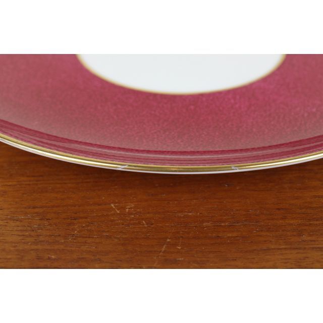 ウェッジウッド　パウダールビー　プレート23.7cm　大皿　ヴィンテージ　赤 8