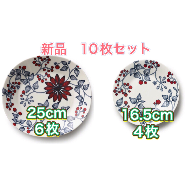 割引限定 【10枚☆新品】アラビア ルノ プレート16.5cm✖️4枚 25cm