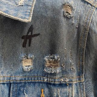 AMIRI パームツリー Gジャン ダメージ デニムジャケットLの通販 by