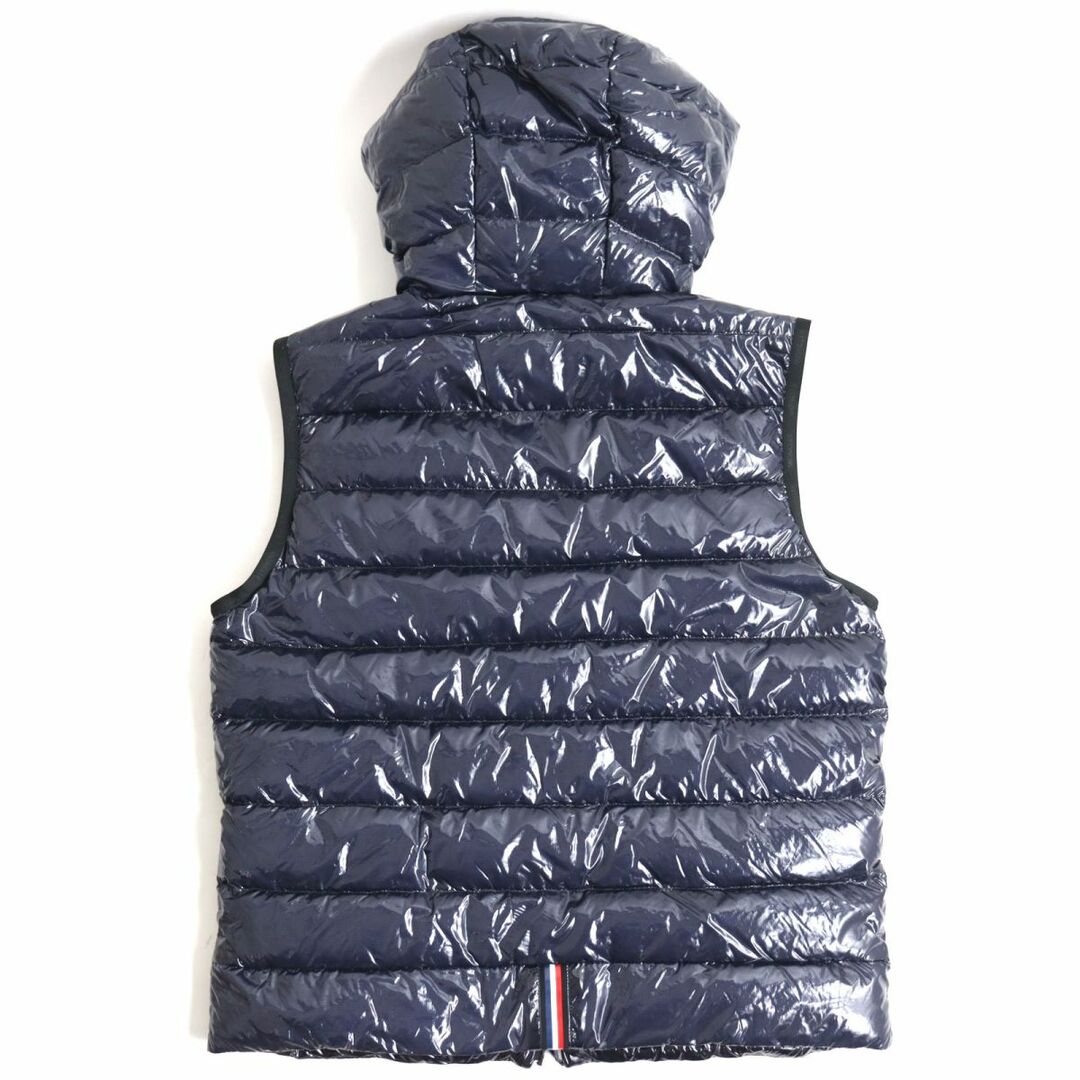 未使用品◆21SS MONCLER モンクレール LAPPE GILET ロゴワッペン ダブルジップ ダウンベスト/ジレ ネイビー 2 正規品 メンズ  ハンガー付き　r07-st30404-805