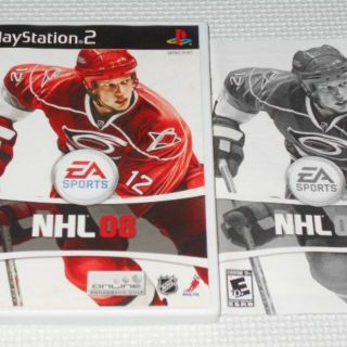 プレイステーション2(PlayStation2)のPS2★NHL 08 海外版 北米版 ケース違い★箱付・説明書付・ソフト付(家庭用ゲームソフト)