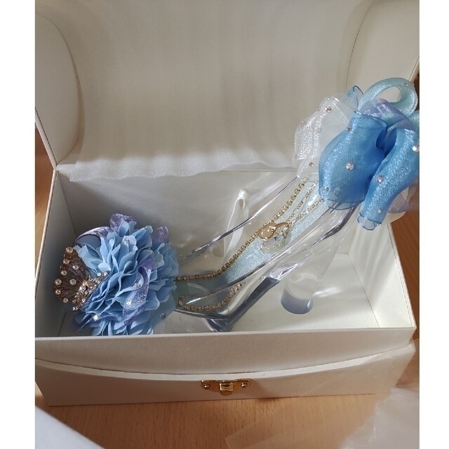 インテリア雑貨Meria room メリアルーム　シンデレラのガラスの靴　特別版　水色系