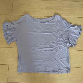 ユニクロ(UNIQLO)の袖フリルTシャツ(Tシャツ(半袖/袖なし))