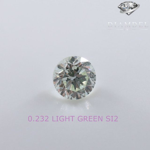 グリーンダイヤモンドルース/ LIGHT GREEN/ 0.232 ct. 【現品限り一斉