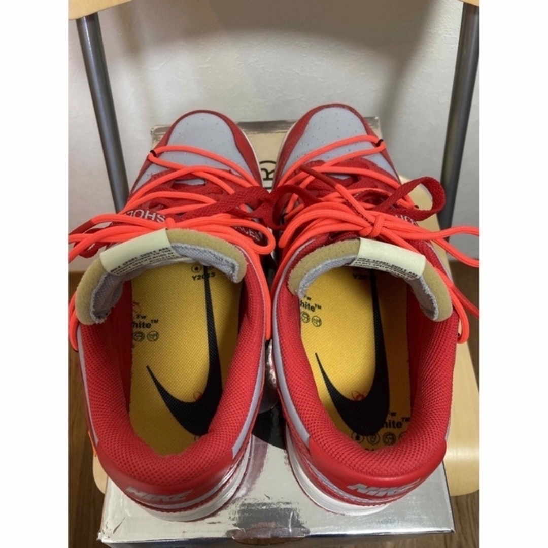 NIKE - NIKE OFF-WHITE DUNK LOW 27cm 赤灰の通販 by 苺熊の店｜ナイキ ...
