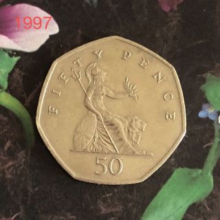 イギリス コイン ( 50ペンス ) 1997(貨幣)