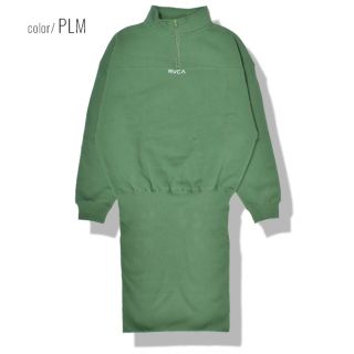 ルーカ(RVCA)のRVCA ワンピース　グリーン　値下げしました(ミニワンピース)