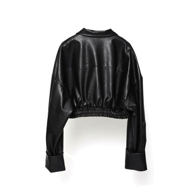 MELTTHELADY cropped leather like jacket