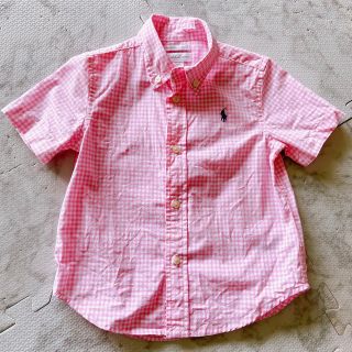 ポロラルフローレン(POLO RALPH LAUREN)の美品　ポロラルフローレン　ギンガムチェックシャツ　24M(ブラウス)