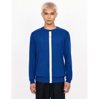 アルマーニエクスチェンジ(ARMANI EXCHANGE)の☆アルマーニ エクスチェンジ ロゴ ニット セーター/メンズ/M☆春物新作モデル(ニット/セーター)