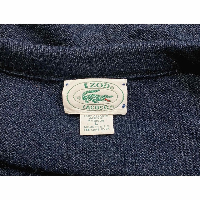 IZOD LACOSTE L USA製 ニットセーター L 希少品 - ニット