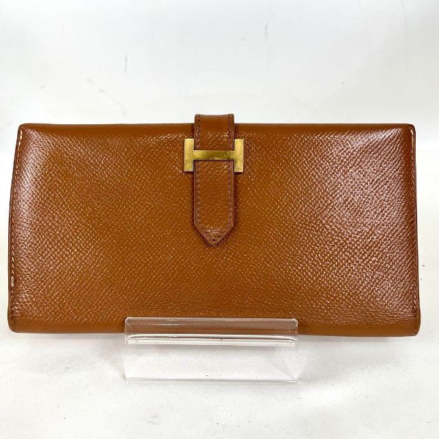 HERMES エルメス べアン 旧型金具 ゴールド金具 長財布 折り財布 鑑定