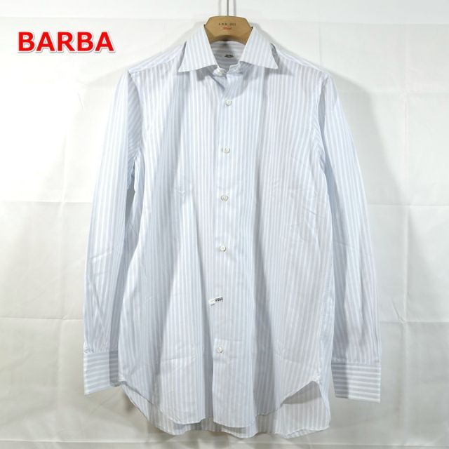 BARBA(バルバ)の【定番】バルバ　ストライプワイドカラーシャツ　BARBA メンズのトップス(シャツ)の商品写真