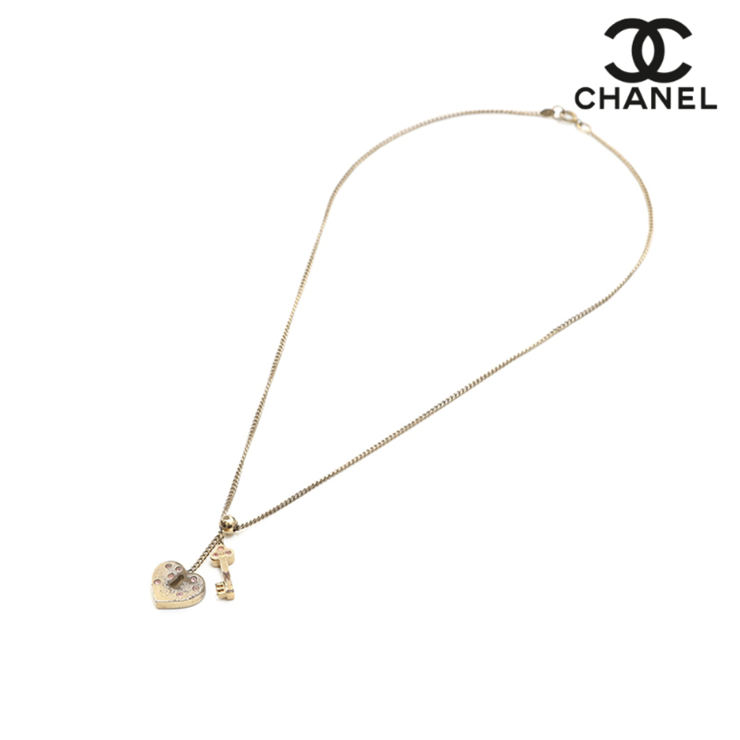 シャネル CHANEL 鍵モチーフ ハート ネックレス