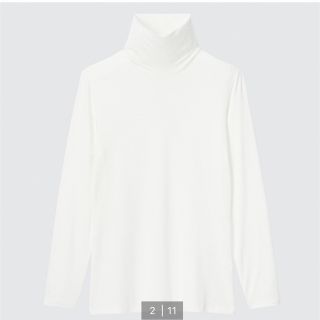 ユニクロ(UNIQLO)のUNIQLO ヒートテックフリースタートルネックT（長袖）(Tシャツ(長袖/七分))