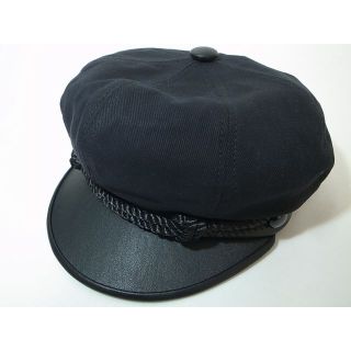 ニューヨークハット(NEW YORK HAT)のUSA製ニューヨークハット新品Cotton Brandoモーターサイクル黒L(キャスケット)