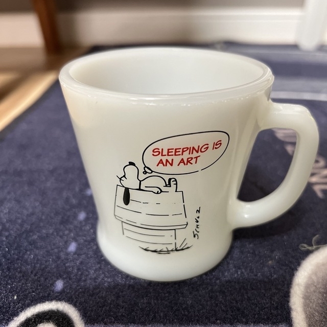 レア スヌーピー SNOOPY ファイヤーキング マグカップ fireking