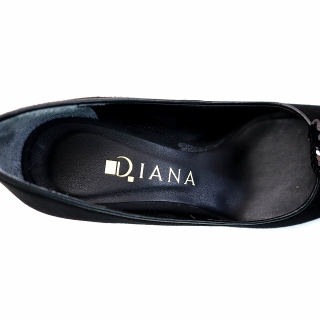 DIANA(ダイアナ)のダイアナ DIANA チュール × スパンコール スエード パンプス レディースの靴/シューズ(ハイヒール/パンプス)の商品写真