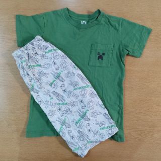 ユニクロ(UNIQLO)のユニクロ マインクラフトT＆リラコ  size140(パジャマ)