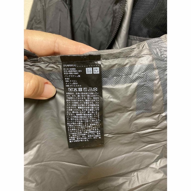 UNIQLO(ユニクロ)のユニクロ ライトブロックテックコート ブラック L ポケッタブル レディースのジャケット/アウター(ロングコート)の商品写真