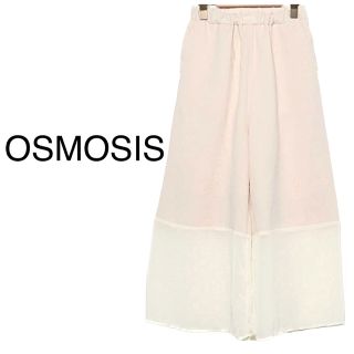 オズモーシス(OSMOSIS)のOSMOSIS (loaf)【美品】異素材MIX イージーパンツ(カジュアルパンツ)