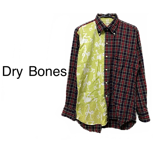 013030● Dry Bones 長袖 チェック シャツ S