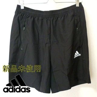 アディダス(adidas)の新品未使用◆(L)アディダス 黒ハーフパンツ/ショートパンツ/ジップ付きポケット(ショートパンツ)