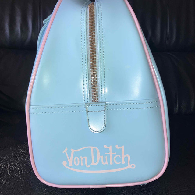 【極美品】Vondutch  ボンダッチ　ボストンバッグ　黒×ピンク