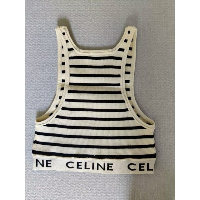 CELINE ブラトップ タンクトップ ボーダー 最善 13230円引き www ...