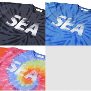 ウィンダンシー(WIND AND SEA)のWIND AND SEA TIE-DYE L/S Tee ブラック XL(Tシャツ/カットソー(七分/長袖))