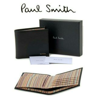 Paul Smith - ポールスミス イタリア製 高級カーフレザー二つ折り財布