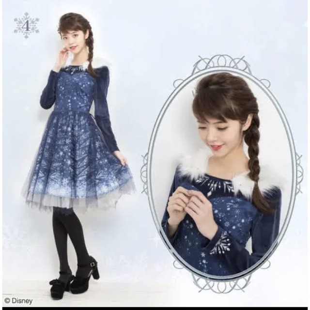 シークレットハニー エルサ アナと雪の女王 ドレス ワンピース-