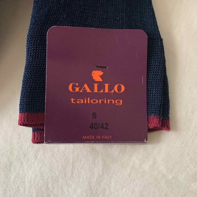 最終セール　イタリア産GALLOメンズソックス最高級　ハイソックス メンズのレッグウェア(ソックス)の商品写真