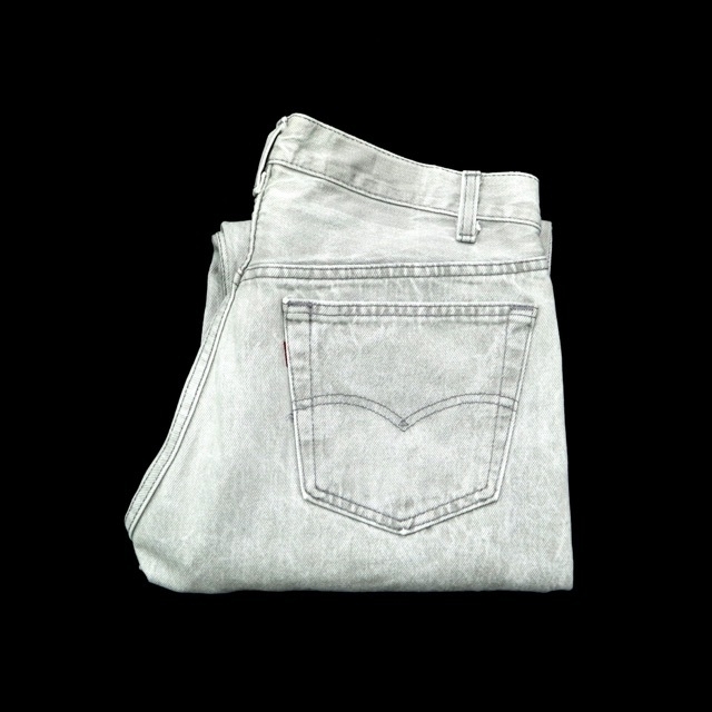 Levi's(リーバイス)の80s ビンテージ リーバイス 501 グレー デニム パンツ ハチマル 古着 メンズのパンツ(デニム/ジーンズ)の商品写真