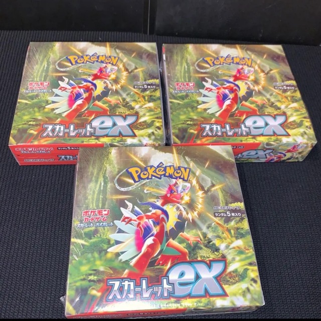 ポケモンカード スカーレットex 3box シュリンク付き