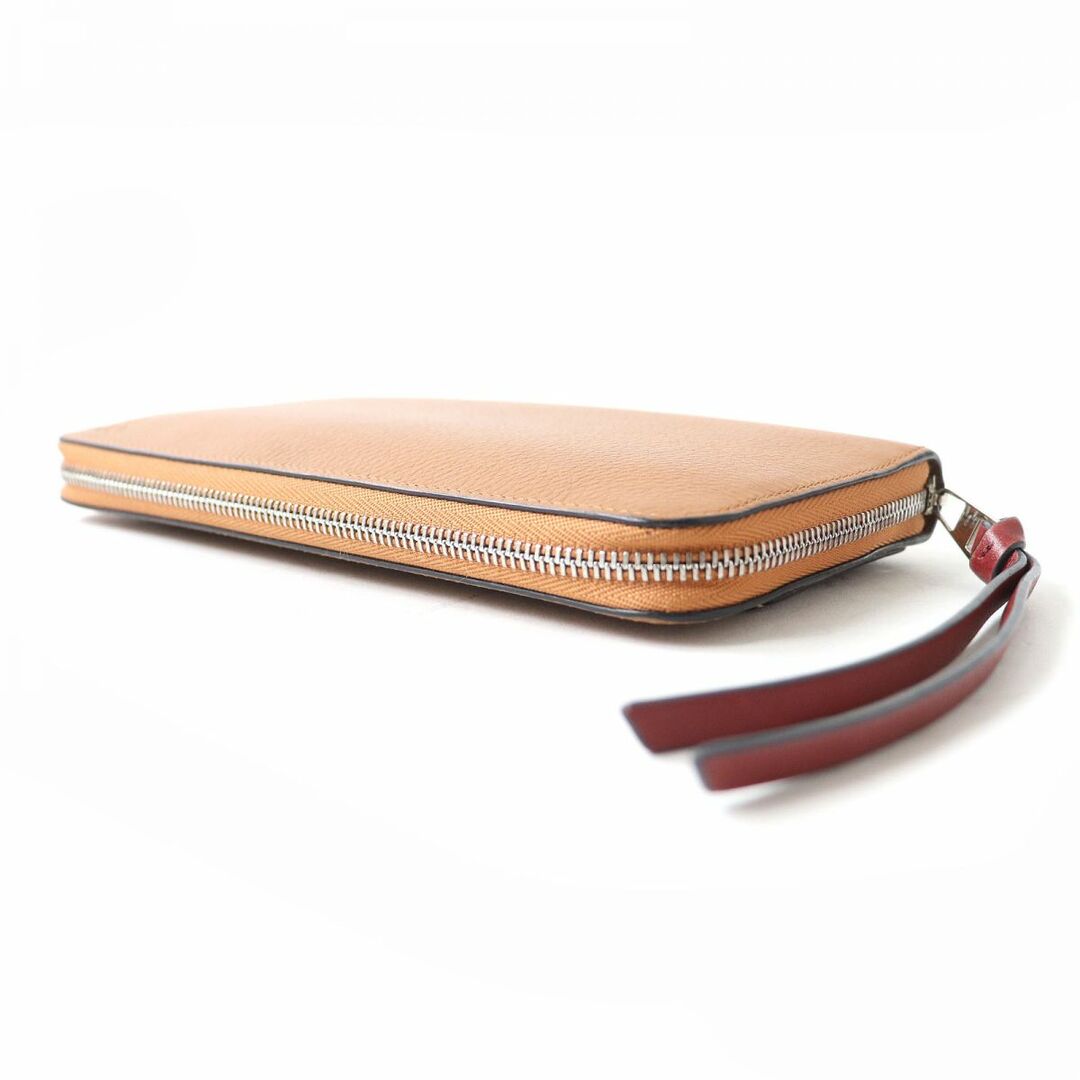 LOEWE - 美品△スペイン製 LOEWE ロエベ アナグラム型押し ラウンド