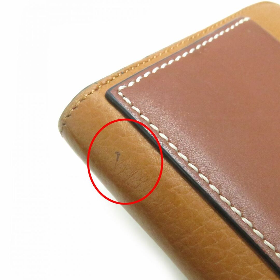 LOEWE - 美品△スペイン製 LOEWE ロエベ アナグラム型押し ラウンド
