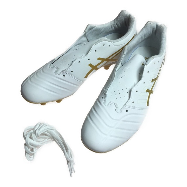 asics(アシックス)の◎◎asics アシックス DS LIGHT 27.0cm サッカースパイク 1103A068 ホワイト/リッチゴールド スポーツ/アウトドアのサッカー/フットサル(その他)の商品写真