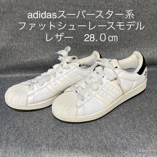 adidasスーパースター系ファットシューレース 28cm レザー - スニーカー