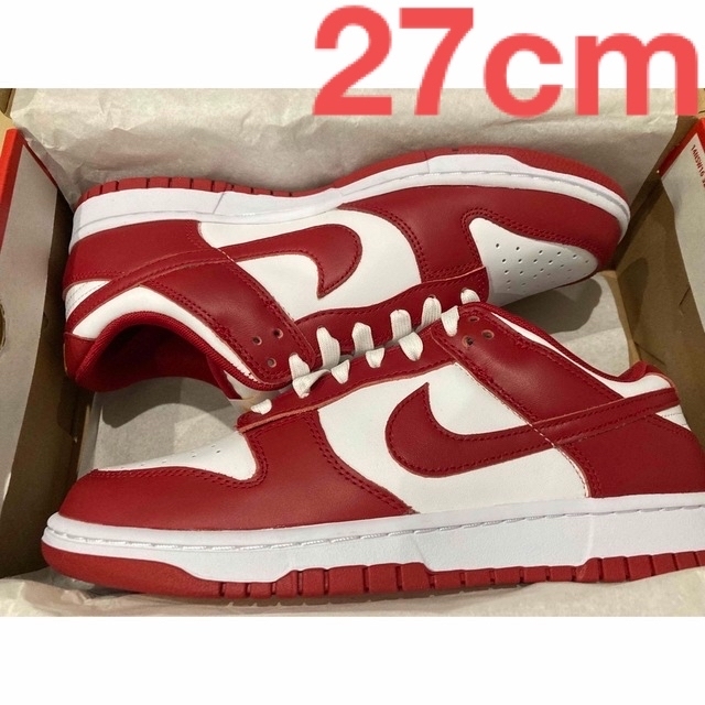 27cm NIKE DUNK LOW Gym Red