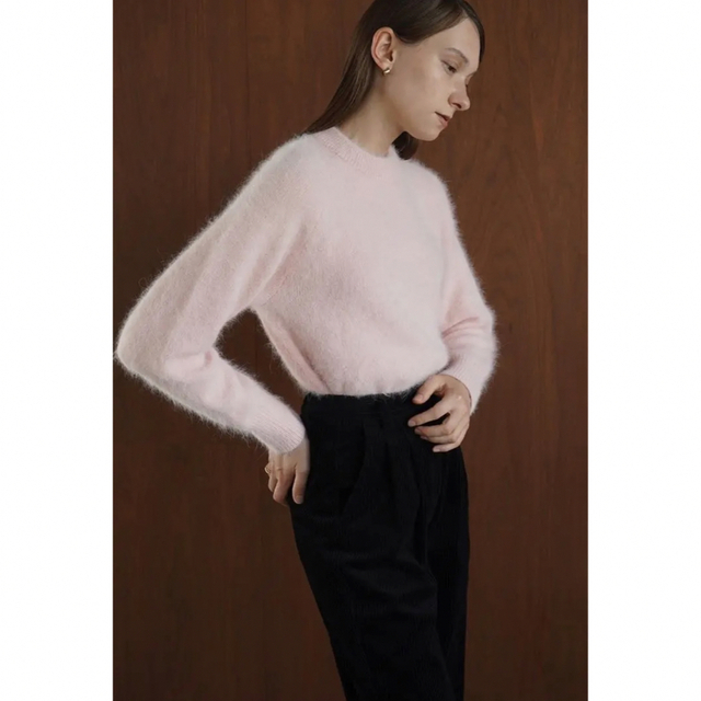 CLANE クラネ ANGORA COMPACT KNIT TOPS PINK