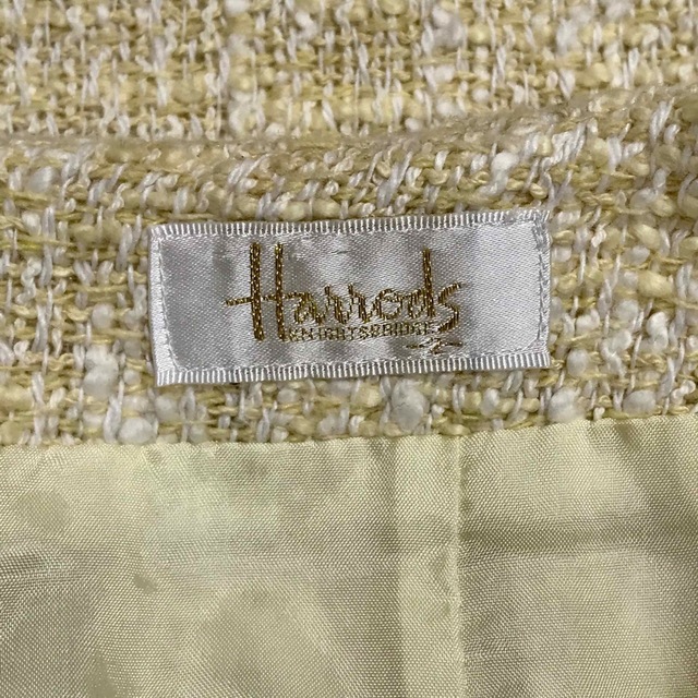 Harrods(ハロッズ)の【一度使用美品】ハロッズ 可愛いパステルカラー  コットンツイードスカート レディースのスカート(ひざ丈スカート)の商品写真