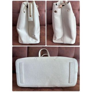Furla - フルラ トートバッグ オフホワイトレザー 白革 バッグスキン