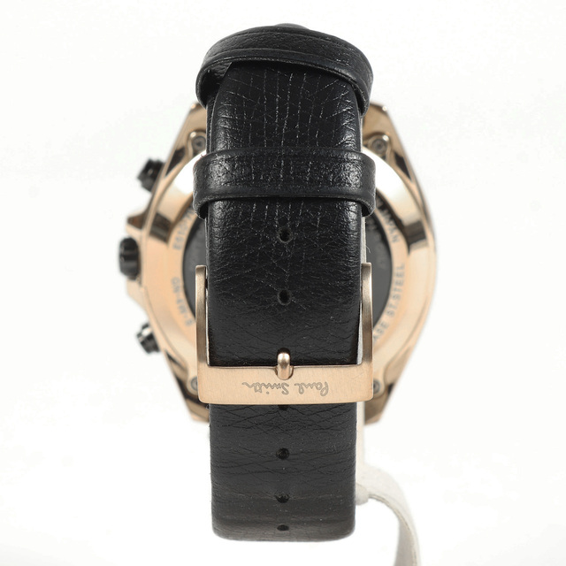 Paul Smith(ポールスミス)のPaul Smith ポールスミス 20周年 2015本限定 クロノグラフ 腕時計 Final Eyes Chronograph TT KH7-130-50 ウォッチ ブラック ゴールド 日本製 ブランド  【メンズ】【中古】 メンズの時計(腕時計(アナログ))の商品写真