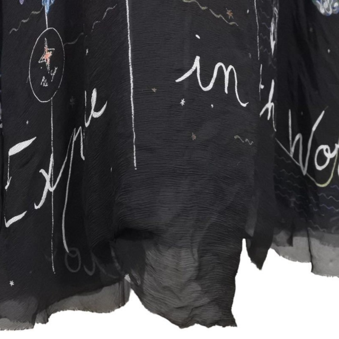 [USED/]Dior ディオール スカート トチュールロングスカート 海×ドット ブラック ブラック マルチカラー  ai-tdc-019413 8