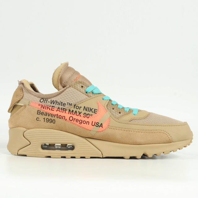 OFF-WHITE(オフホワイト)のOFF-WHITE オフホワイト NIKE THE 10 : AIR MAX 90 Desert Ore (AA7293-200) 19SS ナイキ エアマックス 90 パラシュートベージュ サイズ：US11 29.0cm スニーカー コラボ【メンズ】【中古】【美品】 メンズの靴/シューズ(スニーカー)の商品写真